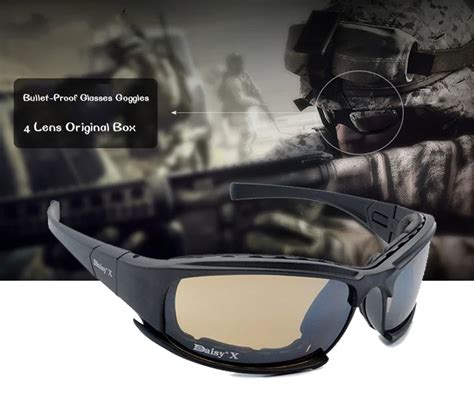 tactical x7 glasses military goggles bullet proof army sunglasses with