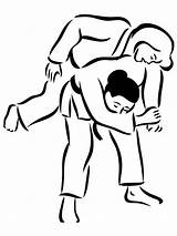 Judo Ausmalbilder Opponent Throwing Doghousemusic sketch template