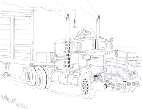 custom kenworth truck coloring pages coloring pages