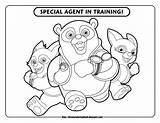 Coloring Pages Disney Agent Special Junior Oso Jr Printable Print Secret Color Character Henry Sheets Cruise Stations Cross Hugglemonster Doc sketch template