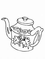 Coloring Pages Tea Party sketch template