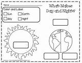 Night Earth Grade Science Activities Sun Kids Kindergarten Teacherspayteachers sketch template