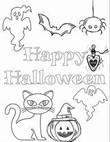 Halloween Coloring Pages Printable Kids Happy Printables Sheets Thehousewifemodern Bat Page4 Easy Spooky Book Page3 Ghosts Scary Off sketch template