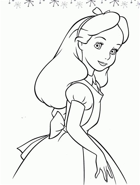 alice coloring page coloring home