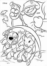 Coloring Stitch Pages Lilo sketch template