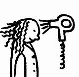 Hair Clipart Dryer Clip Dry Blow Cliparts Hairdryer Library Brush Gif Clipartbest sketch template