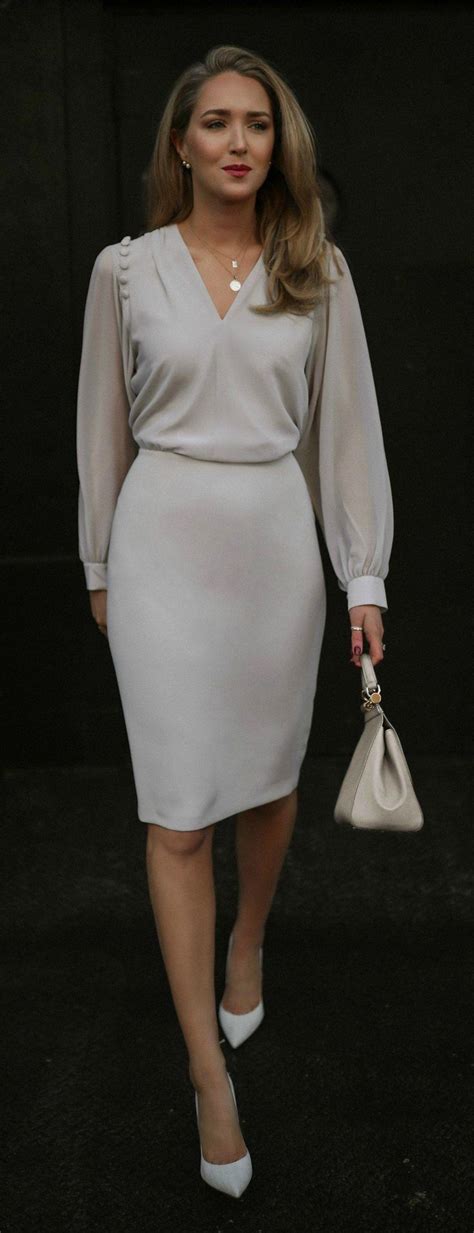 click  outfit details pale grey button detail  neck midi dress  long sheer sleeves