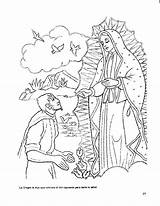 Virgen Guadalupe Juan Lapiz Virgencita María Apariciones Getdrawings Vierge Cerro sketch template