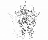 Coloring Darksiders Pages Monsters Printable Monster Ninja sketch template