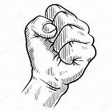 Fist Clenched Sketch Illustration Protest Drawing Stock Vector Violence Sketches Lhfgraphics Depositphotos Getdrawings Air sketch template