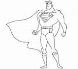 Superman Liga Justicia sketch template