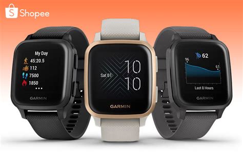 garmin venu sq gps fitness smart watch now available on