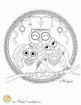 Owl Hattifant Coloring Family Printable sketch template