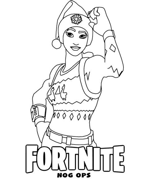 fortnite nog ops coloring page coloring home
