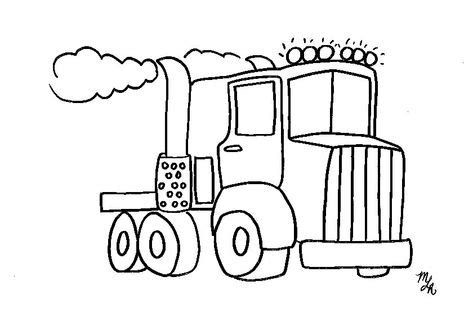 semi truck coloring pages  printable big rig truck coloring page