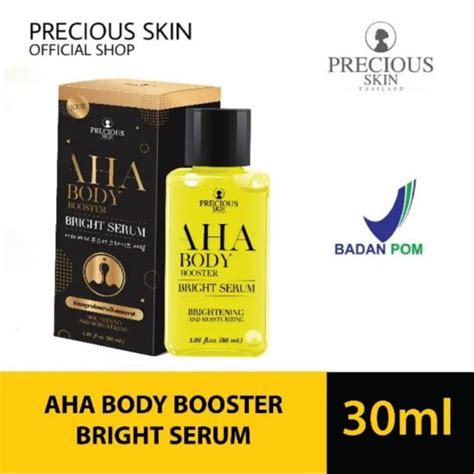 precious aha body booster bright serum beauty review