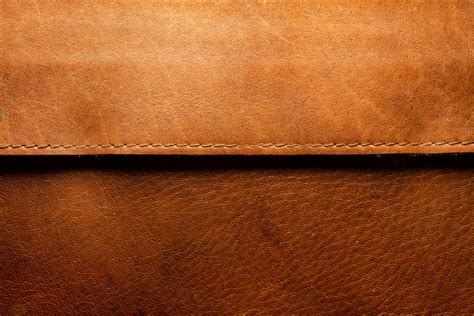 edged brown leather texture