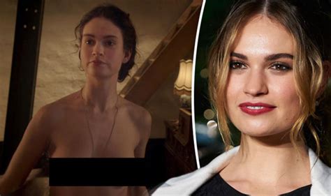Lily James Completely Naked For X Rated Sex Scene In The