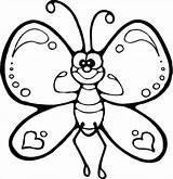 Butterfly Coloring Pages Cartoon Templates Template Printable Drawing Color Colouring Beautiful Premium Print Getdrawings Getcolorings sketch template