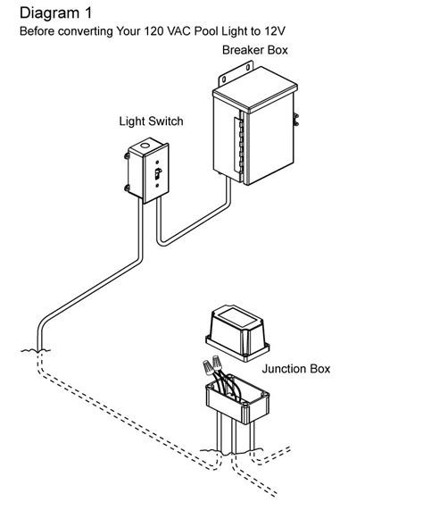 pool light junction box wiring diagram