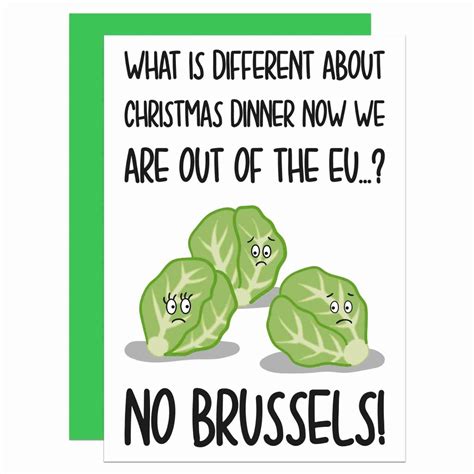 brussel sprouts pun brexit christmas card teepee creations