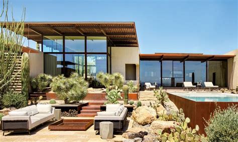 arizona designer refreshes  iconic home interior  exterior house exterior interior