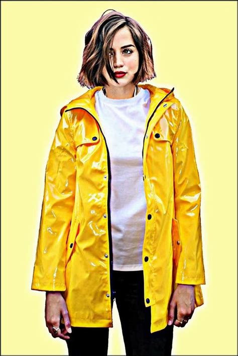 vinyl regenjacke yellow raincoat raincoat rain wear