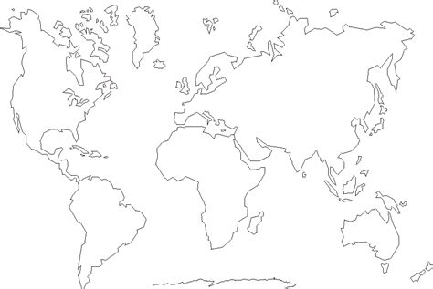 continents coloring pages