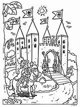 Ridder Kasteel Kleurplaten Ridders Kastelen Jonkvrouw Castles Stoere Middeleeuwen Prinses Castillos Prinsessen Middeleeuwse Middeleeuws Edad Juf Knutselen Sprookje Ridderkasteel Downloaden sketch template