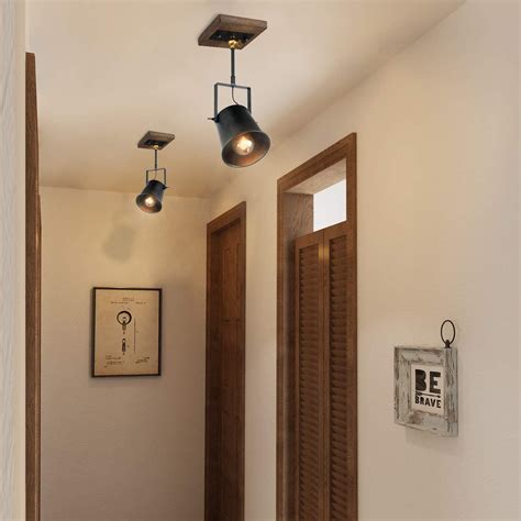 farmhouse track lighting   rustic home  absolutely love