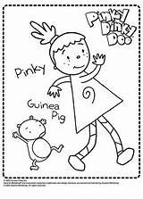 Doo Pinky Colorear Dinky Pegar Disegno Angelina Ballerina Cartoni sketch template