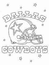 Coloring Pages Cowboys Dallas Nfl Print Printable Logo Choose Board Star sketch template