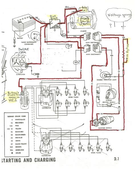 mustang alternator wiring diagram
