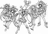 Glitter Coloring Pages Force Doki Printable Group Team Print Colouring Color Sheets Candy Book Kids Pretty Popular sketch template