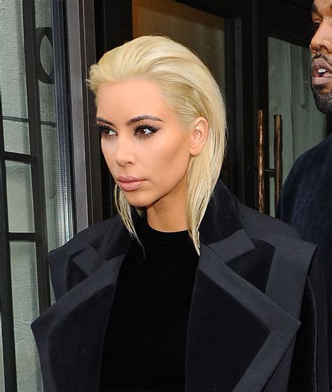 Kim Kardashian S Platinum Hair Color Is The Best Blond She