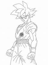 Goku Coloring Pages Ssgss Drawing Printable Print Super Getcolorings Color God Saiyan sketch template