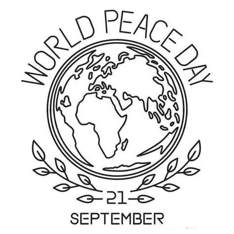 world peace day september coloring pages world peace day coloring