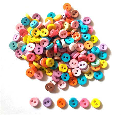 pcs tiny buttons micro buttons  holes size mm mix pink etsy