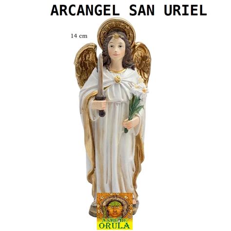 figura arcangel san uriel  cm ashe de orula tienda esoterica