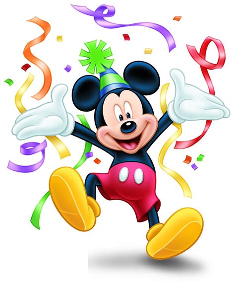 mickey mouse birthday clipart  cartoon  cliparts