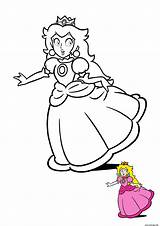 Princesse Mario sketch template