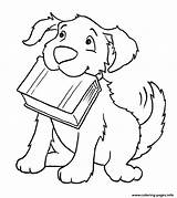 Coloring Book Pages Dog Reading Books Biting Kids Colouring 626d Printable Print Color Sheets Getcolorings Forget Dont sketch template