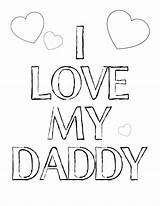 Fathers Coloring Daddy Printable Printables Thediyvillage Print sketch template