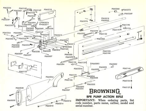 disassembly  assembly drawing   browning blr  pump rifle