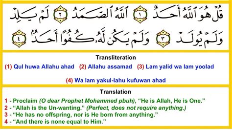 Surah Al Ikhlas 11 Times Surah Ikhlas With Arabic Text English
