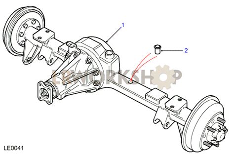 rear axle assembly land rover type axle  rear drum brakes  find land rover parts
