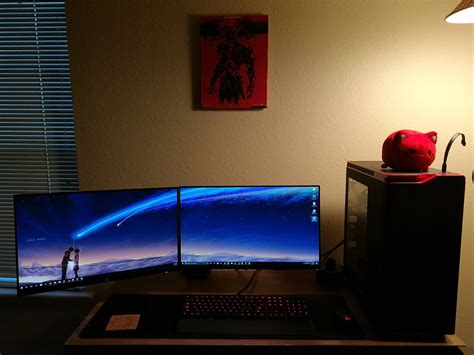 Finally Got My Dual Monitor Setup Nice And Clean For