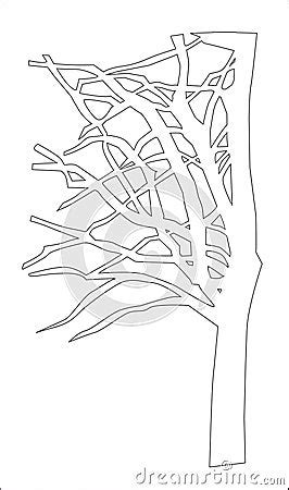 outline tree royalty  stock image image