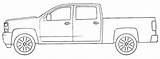 Coloring Chevy Truck sketch template