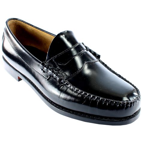 mens gh bass larson slip  smart penny loafer flat leather shoes uk size   ebay